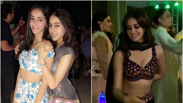 Ananya Panday danced to Sara Ali Khan’s Aankh Marey at a function recently.