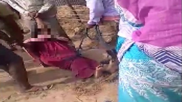 A division bench of the Calcutta high court on Monday took suo moto cognizance of the incident in which two sisters were allegedly tied up, dragged and beaten in South Dinajpur district in north Bengal and directed “the state legal aid services to submit a report immediately”.(ANI Twitter) A division bench of the Calcutta high court on Monday took suo moto cognizance of the incident in which two sisters were allegedly tied up, dragged and beaten in South Dinajpur district in north Bengal and directed “the state legal aid services to submit a report immediately”.(ANI Twitter)