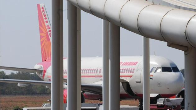 An intruder sneaked into the Bhopal airport on Sunday and damaged a private company’s helicopter and triggered a scare among the crew of an airline when its aircraft was about to take off . (Representative image/HT File Photo) An intruder sneaked into the Bhopal airport on Sunday and damaged a private company’s helicopter and triggered a scare among the crew of an airline when its aircraft was about to take off . (Representative image/HT File Photo)