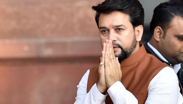 Minister of State in the Ministry of Finance Anurag Thakur(Ajay Aggarwal/HT PHOTO) Minister of State in the Ministry of Finance Anurag Thakur(Ajay Aggarwal/HT PHOTO)