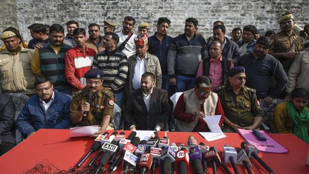 One of the policemen shot Batham in response, killing him on the spot. As Ruby was being escorted out by the police, the villagers moved to attack her. “The police told us that she was strapped with explosives, but the people wouldn’t listen. They beat her with stones and bricks. The police joined in the lynching,” said Rajani Kashyap. Mishra denied the charge. It remained unclear, however, how the police was unable to stop her being beaten to death. (Burhaan Kinu / HT Photo)