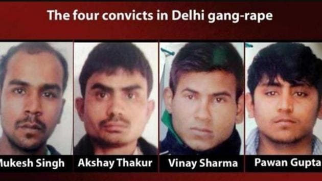 Four men convicted in the December 16 Delhi gang-rape case. (File photo) Four men convicted in the December 16 Delhi gang-rape case. (File photo)
