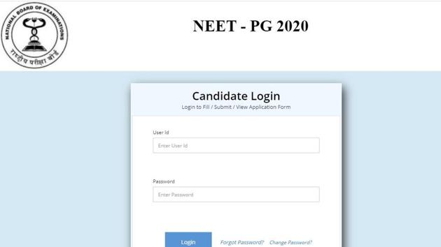 NEET PG 2020 scorecard. (Screengrab)