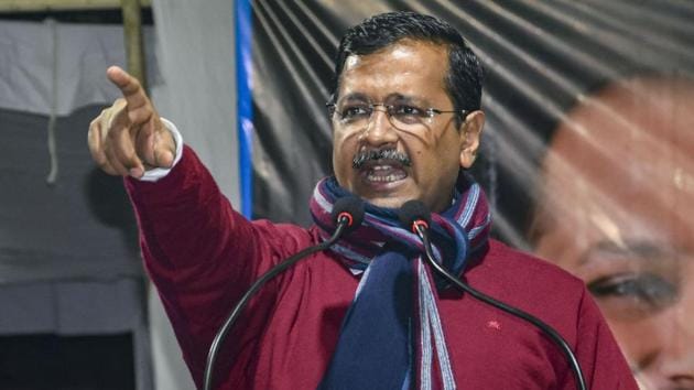 Delhi Chief Minister and AAP convenor Arvind Kejriwal at an election campaign rally ahead of the State Assembly polls, at Vishwash Nagar in New Delhi on Tuesday. (PTI File Photo) Delhi Chief Minister and AAP convenor Arvind Kejriwal at an election campaign rally ahead of the State Assembly polls, at Vishwash Nagar in New Delhi on Tuesday. (PTI File Photo)