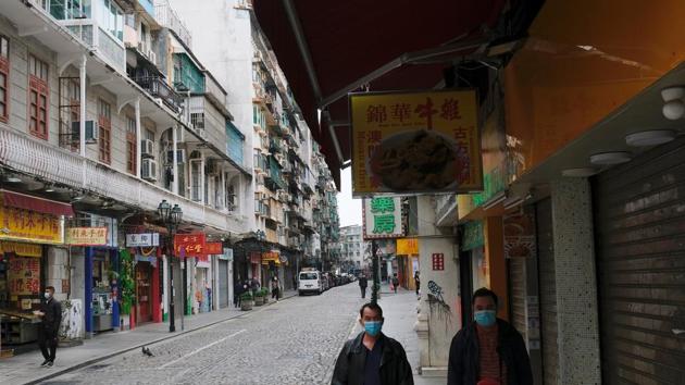 Transport links with mainland China have been curtailed, however, with dozens of flights and ferry services cancelled. The local government has also extended the Lunar New Year break to the end of the week, keeping banks and businesses closed. (Tyrone Siu / REUTERS)