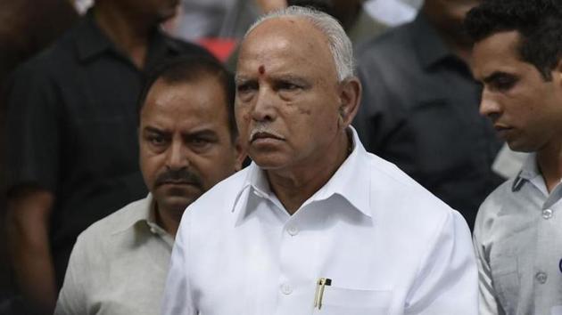 Karnataka CM B S Yediyurappa is likely to induct 13 new ministers into his cabinet on Thursday.(Vipin Kumar/HT PHOTO) Karnataka CM B S Yediyurappa is likely to induct 13 new ministers into his cabinet on Thursday.(Vipin Kumar/HT PHOTO)