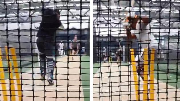 Ricky Ponting and Brian Lara. (Twitter/Screengrab) Ricky Ponting and Brian Lara. (Twitter/Screengrab)