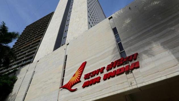 The Air India logo is seen on the facade of its office building in Mumbai. (REUTERS) The Air India logo is seen on the facade of its office building in Mumbai. (REUTERS)