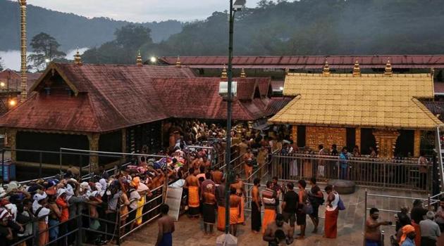 The Sabarimala Temple has been in the news since the Supreme Court in September 2018 opened the hill shrine to women of all ages.(REUTERS FILE)