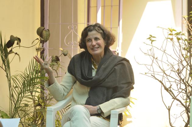 Prof Francesca Orsini of SOAS University, London, says the Avadh region of central Uttar Pradesh provides an example of a multi-lingual literary history.(Deepak Gupta/HT Photo)