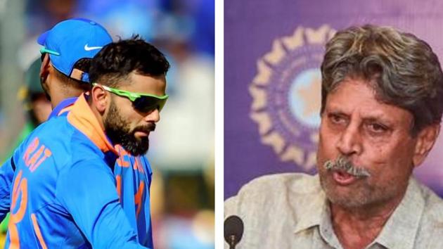 Kapil Dev has an advice for Virat Kohli. (PTI/HT Collage) Kapil Dev has an advice for Virat Kohli. (PTI/HT Collage)