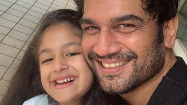 Shaad Kelkar poses with his daughter Kesha on her birthday.