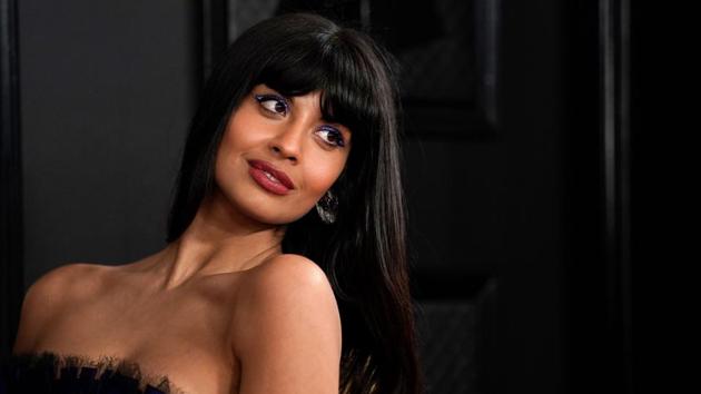Jameela Jamil on the 2020 Grammys red carpet. She’s most recently been trending for coming out as gay, but she earlier trended on Twitter for using the term body neutrality to push for women’s bodies to stop being evaluated.(REUTERS) Jameela Jamil on the 2020 Grammys red carpet. She’s most recently been trending for coming out as gay, but she earlier trended on Twitter for using the term body neutrality to push for women’s bodies to stop being evaluated.(REUTERS)
