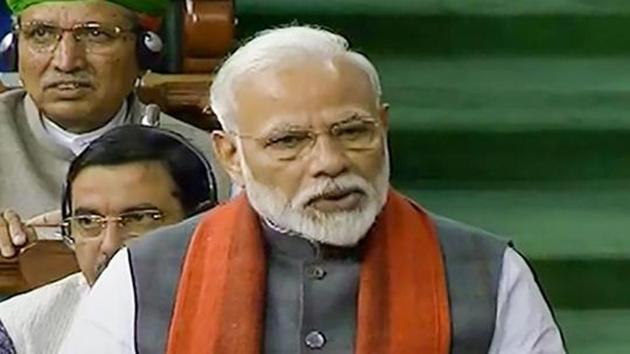 Prime Minister Narendra Modi rises to make a statement in the Lok Sabha, during the ongoing Budget Session of Parliament in New Delhi (PTI) Prime Minister Narendra Modi rises to make a statement in the Lok Sabha, during the ongoing Budget Session of Parliament in New Delhi (PTI)