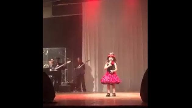 Veda’s sweet voice is making netizens gush, including well-known industrialist Harsh Goenka. (Twitter/@Meghmadhav21) Veda’s sweet voice is making netizens gush, including well-known industrialist Harsh Goenka. (Twitter/@Meghmadhav21)