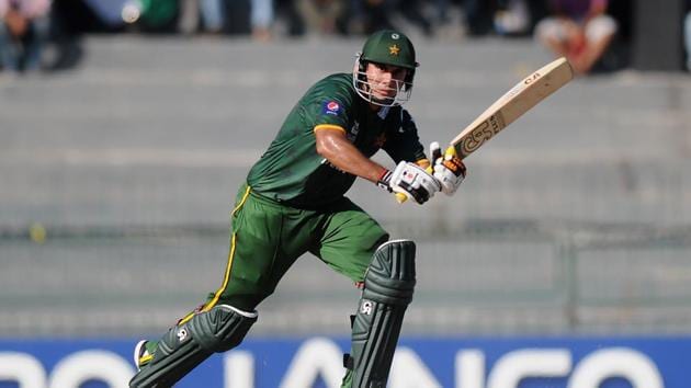Nasir Jamshed bats during the ICC World Twenty20 2012 Super Eights Group 2 match between Australia and Pakistan at R. Premadasa Stadium.(Getty Images)