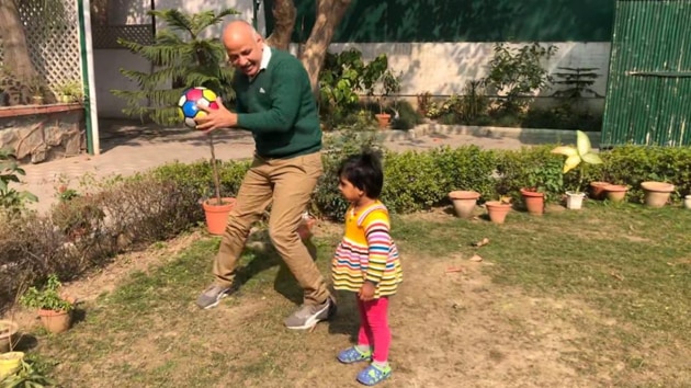 A day after Delhi voted in the Assembly elections, Manish Sisodia tweeted what he was doing on Saturday. (Photo: msisodia/ Twitter) A day after Delhi voted in the Assembly elections, Manish Sisodia tweeted what he was doing on Saturday. (Photo: msisodia/ Twitter)
