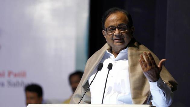 P. Chidambaram speaks on CAA and NRC at Tilak Smarak Mandir in Pune. (File photo: Rahul Raut/ Hindustan Times) P. Chidambaram speaks on CAA and NRC at Tilak Smarak Mandir in Pune. (File photo: Rahul Raut/ Hindustan Times)