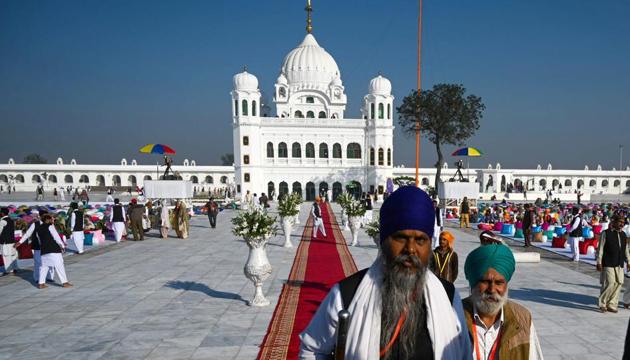 In November last year, Pakistan and India separately inaugurated the historic corridor on their respective sides of the border.(AFP FILE)