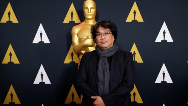 South Korean director Bong Joon Ho, nominated for Best International Feature Film for Parasite, poses at a reception at the Academy of Motion Picture Arts and Sciences in Beverly Hills.(REUTERS) South Korean director Bong Joon Ho, nominated for Best International Feature Film for Parasite, poses at a reception at the Academy of Motion Picture Arts and Sciences in Beverly Hills.(REUTERS)