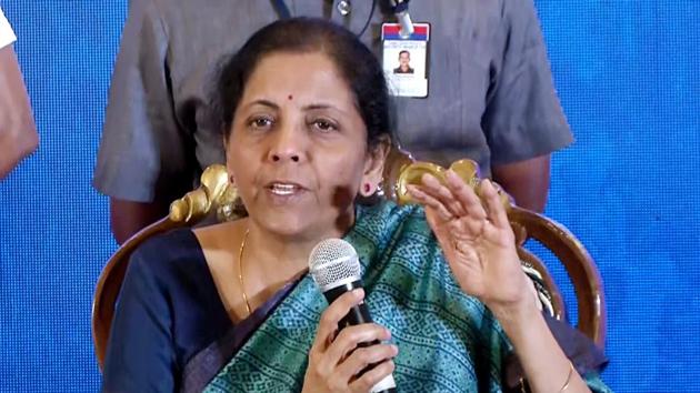Union Finance Minister Nirmala Sitharaman during an event titled 'Jan Jan Ka Budget' in Chennai on Saturday. (ANI Photo) Union Finance Minister Nirmala Sitharaman during an event titled 'Jan Jan Ka Budget' in Chennai on Saturday. (ANI Photo)