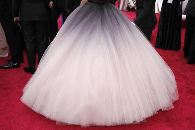 The dress of Gam Wichayanee is pictured as she poses on the red carpet during the Oscars arrivals at the 92nd Academy Awards in Hollywood, Los Angeles, California, U.S., February 9, 2020. REUTERS/Mike Blake (REUTERS)