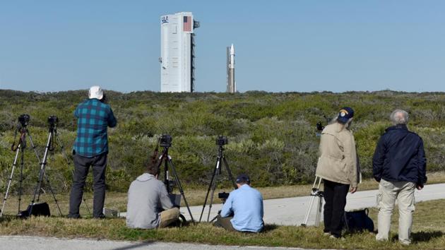 The spacecraft is rolled to the launchpad. Ulysses flew over the sun’s poles, but from farther afield and with no cameras on board. It’s been silent for more than a decade. Europe and NASA’s SOHO spacecraft, launched in 1995, is still sending back valuable solar data. More than a dozen spacecraft have focused on the sun over the past 30 years. It took until now, however, for technology to allow spacecraft to get close without being fried. (Steve Nesius / REUTERS)