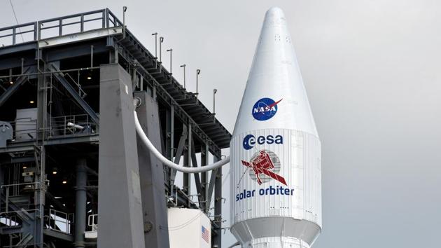 The spacecraft sits atop launch pad 41. Also embedded in the heat shield are five peepholes that will take measurements in X-ray, ultraviolet, visible and other wavelengths. The observations will shed light on other stars, providing clues as to the potential habitability of worlds in other solar systems. The mission is also expected to glean insight into how astronauts can be protected from radiation in space. (Steve Nesius / REUTERS)