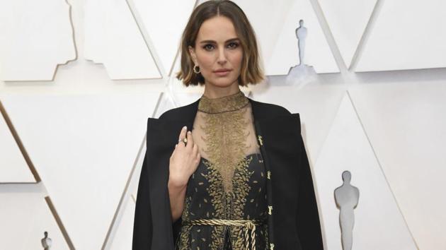 Natalie Portman arrives at the Oscars on Sunday, Feb. 9, 2020, at the Dolby Theatre in Los Angeles. (Photo by Richard Shotwell/Invision/AP)(Richard Shotwell/Invision/AP) Natalie Portman arrives at the Oscars on Sunday, Feb. 9, 2020, at the Dolby Theatre in Los Angeles. (Photo by Richard Shotwell/Invision/AP)(Richard Shotwell/Invision/AP)