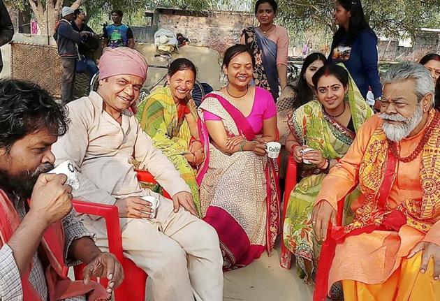 Rajpal Yadav, Omkar Nath Manikpuri ‘Nattha’ and Anupam Shyam in Lucknow.(Sourced)