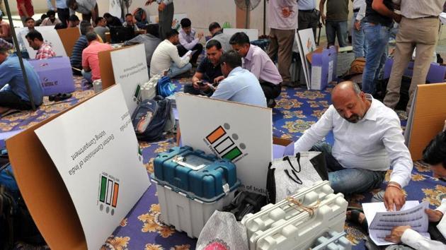 Counting of votes underway (representational image). (HT File Photo) Counting of votes underway (representational image). (HT File Photo)