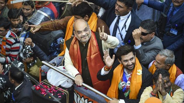 Union Home Minister and BJP leader Amit Shah(PTI file photo)