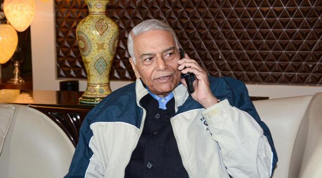 Yashwant Sinha took a jibe at the BJP after the party failed to cross double digits in results announced for polls held for Delhi Assembly(PTI Photo) Yashwant Sinha took a jibe at the BJP after the party failed to cross double digits in results announced for polls held for Delhi Assembly(PTI Photo)