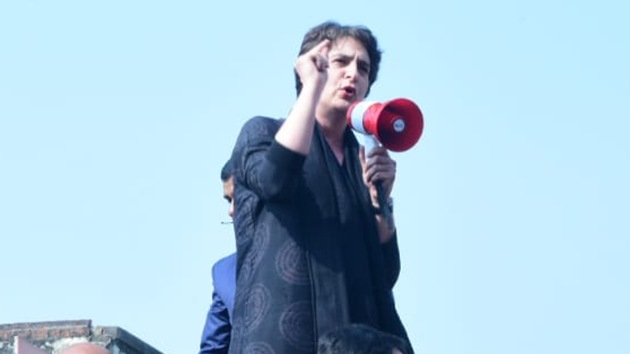 Congress general secretary Priyanka Gandhi Vadra visited Azamgarh on Wednesday, Feb 12, 2020.(HT Photo) Congress general secretary Priyanka Gandhi Vadra visited Azamgarh on Wednesday, Feb 12, 2020.(HT Photo)