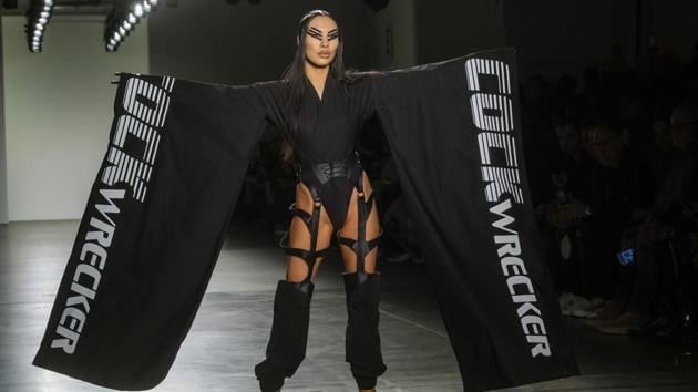 Porn Star Showing - Porn, sex, empowerment: Pornhub stars walk the runway at Namilia's fashion  show | Fashion Trends - Hindustan Times