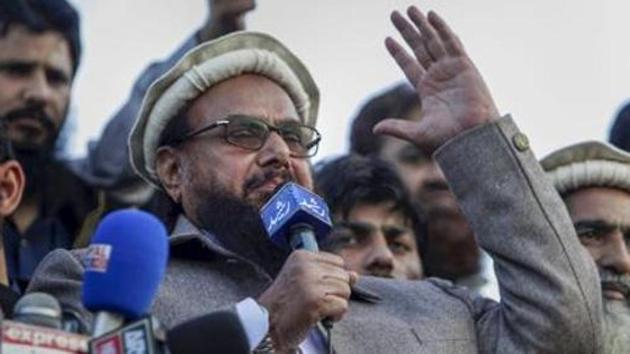 Saeed, 69, for whom the US has offered a bounty of $10 million, has been detained without charge several times since the 2008 Mumbai attacks, but has never been formally charged or prosecuted in Pakistani courts.(PTI PHOTO.)