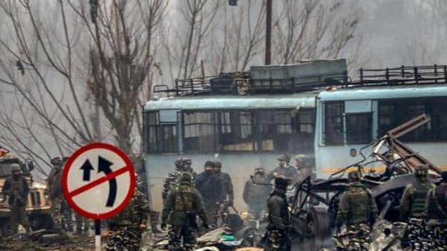 The Pulwama terror attack was carried out on February 14, 2019 in south Kashmir, killing at least 40 CRPF soldiers. The Pulwama attack brought India and Pakistan to the brink of war with the Indian Air Force destroying a terror camp deep inside Pakistan’s Balakot. (Image used for representation).(PTI PHOTO.)