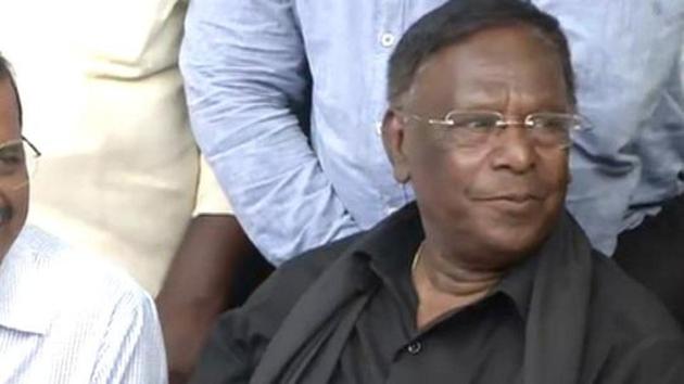 Amidst an opposition boycott, the one-day special session of the Puducherry Assembly adopted the resolution tabled by chief minister V Narayanasamy (in photo) (ANI File) Amidst an opposition boycott, the one-day special session of the Puducherry Assembly adopted the resolution tabled by chief minister V Narayanasamy (in photo) (ANI File)