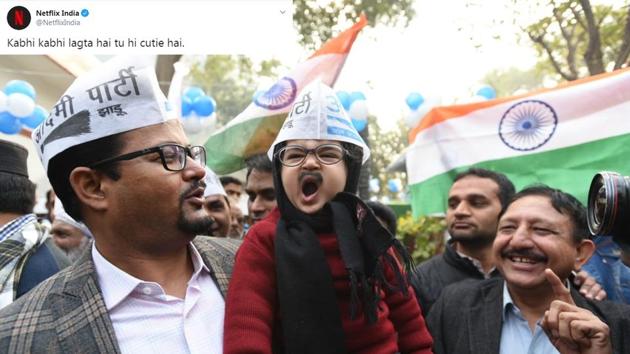 Arvind Kejriwal lookalike mini ‘Mufflerman’ took Twitter by storm. (HT Photo) Arvind Kejriwal lookalike mini ‘Mufflerman’ took Twitter by storm. (HT Photo)