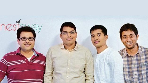 NestAway founders (from left) Deepak Dhar, Jitendra Jagadev, Amarendra Sahu and Smruti Parida. Dhar and Parida have both left the company. NestAway founders (from left) Deepak Dhar, Jitendra Jagadev, Amarendra Sahu and Smruti Parida. Dhar and Parida have both left the company.