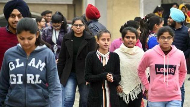 Students coming out from the examination hall after appear in JEE Main exam (HT file) Students coming out from the examination hall after appear in JEE Main exam (HT file)