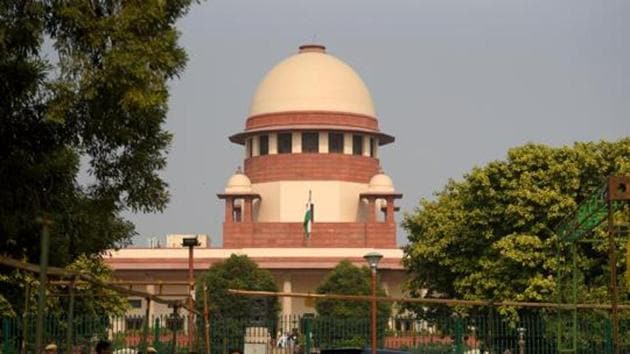 A view of the Supreme Court in New Delhi.(Amal KS/HT Photo)