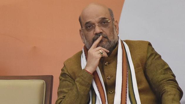 Amit Shah said that the BJP does not fight elections only for victory or defeat, but believes in expanding its ideology through the polls. (Sanjeev Verma/HT File PHOTO) Amit Shah said that the BJP does not fight elections only for victory or defeat, but believes in expanding its ideology through the polls. (Sanjeev Verma/HT File PHOTO)