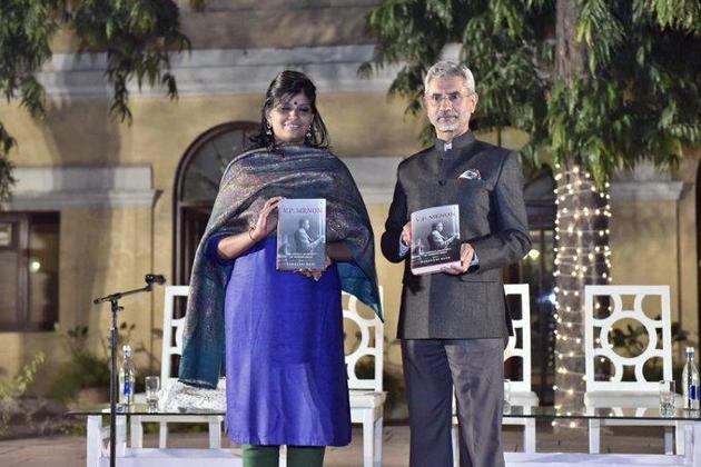 Foreign minister S Jaishankar at the launch of the book “VP Menon, the unsung architect of modern India” on Thursday.(@DrSJaishankar/Twitter)