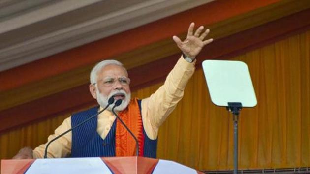 Prime Minister Narendra Modi will visit his Lok Sabha constituency of Varanasi on Sunday, where he would inaugurate over 30 projects(PTI)