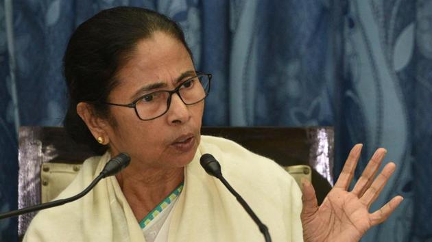 Chief Minister Mamata Banerjee after the state budget 2020-21 presentation, on February 10.(Samir Jana/HT Photo)