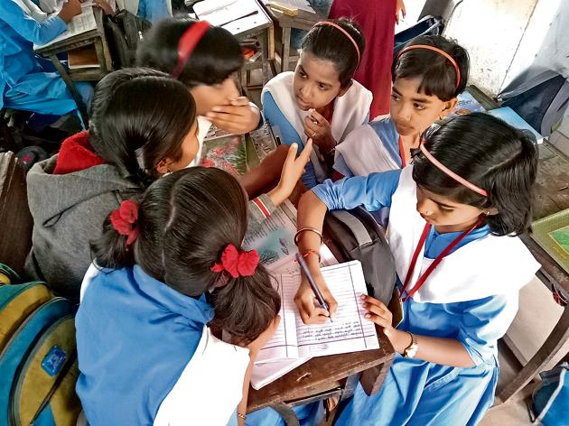 Activity based learning is one of the key elements of the foundation’s programme. (ASHOK GOPAL/ HT PHOTO) Activity based learning is one of the key elements of the foundation’s programme. (ASHOK GOPAL/ HT PHOTO)