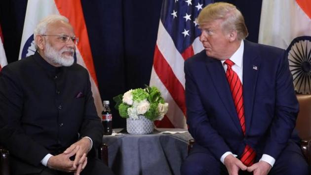 FILE PHOTO: U.S. President Donald Trump holds a bilateral meeting with India's Prime Minister Narendra Modi on the sidelines of the annual United Nations General Assembly in New York City, New York, U.S., September 24, 2019. REUTERS/Jonathan Ernst(REUTERS)