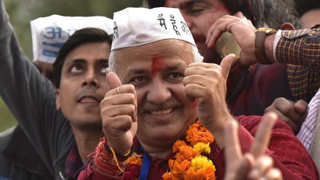Senior Aam Aadmi Party leader Manish Sisodia on Saturday brushed aside criticism that teachers were being forced to attend Arvind Kejriwal’s oath-taking ceremony on Sunday. (Virendra Singh Gosain/HT Photo) Senior Aam Aadmi Party leader Manish Sisodia on Saturday brushed aside criticism that teachers were being forced to attend Arvind Kejriwal’s oath-taking ceremony on Sunday. (Virendra Singh Gosain/HT Photo)