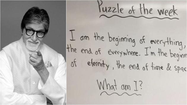 Amitabh Bachchan has a new riddle for his fans.